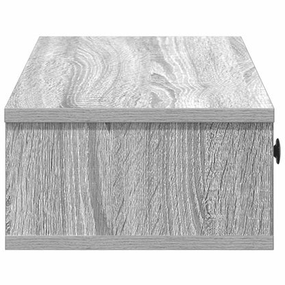 Vegghylle Sonoma Grå med skuffer 100x37,5x19 cm