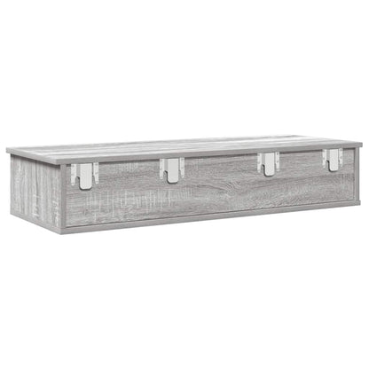 Vegghylle Sonoma Grå med skuffer 100x37,5x19 cm