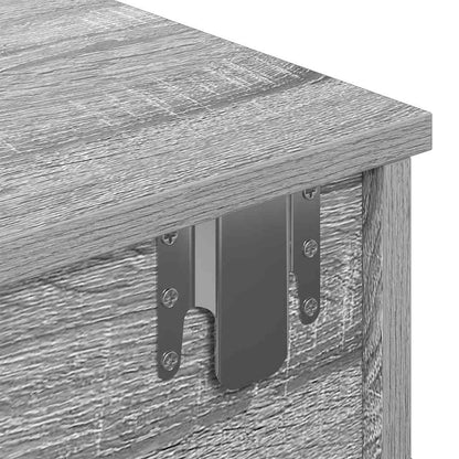 Vegghylle Sonoma Grå med skuffer 100x37,5x19 cm