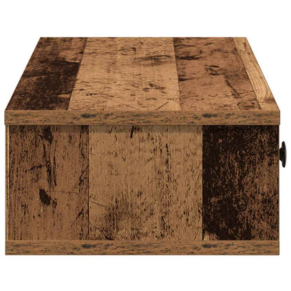 Vegghylle Gammelt Tre med skuffer 100x37,5x19 cm