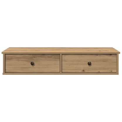 Vegghylle Artisan Eik med skuffer 100x37,5x19cm