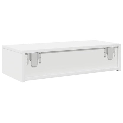 Vegghylle Hvit med skuffer 60x26,5x15 cm