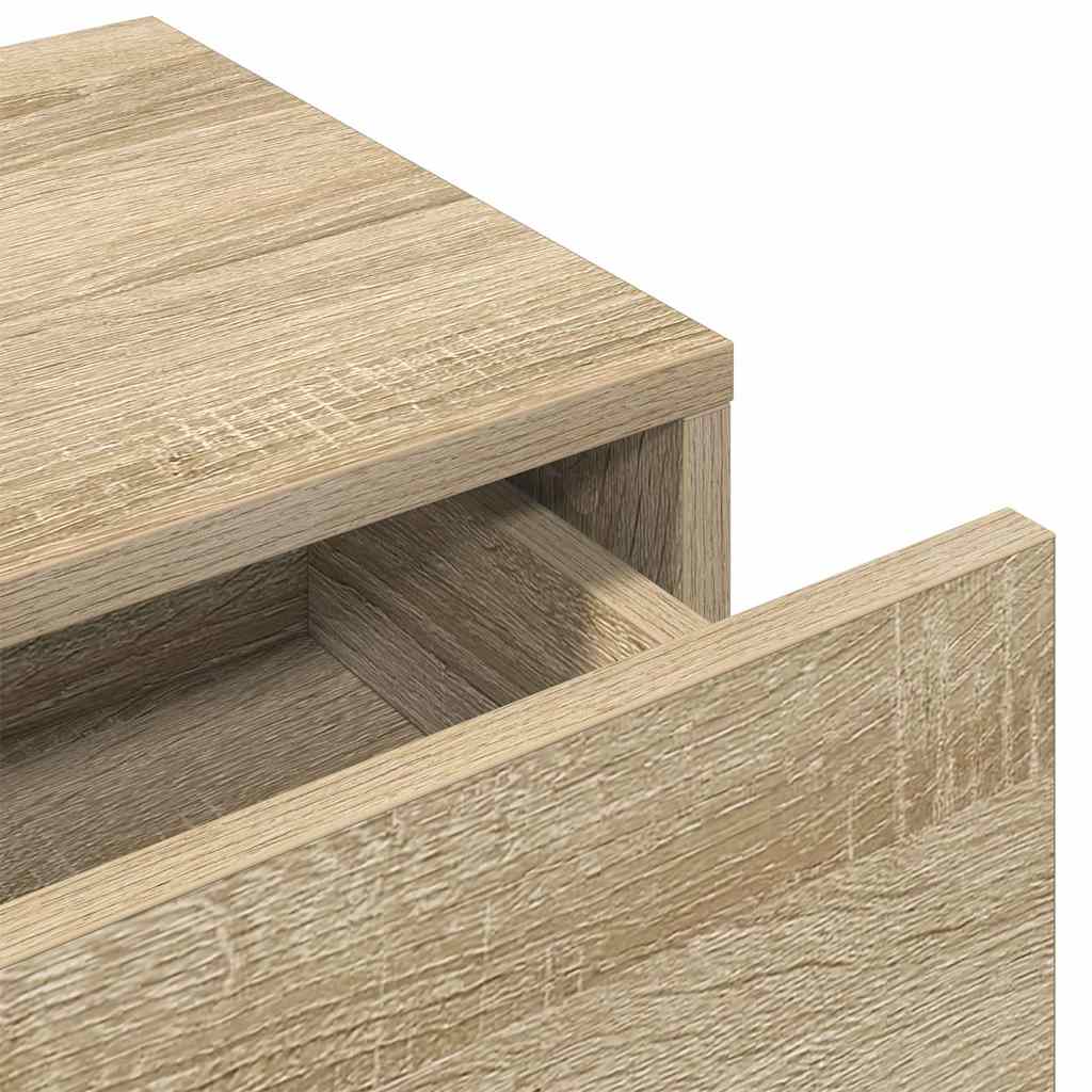 Vegghylle Sonoma Eik med skuffer 60x26,5x15 cm