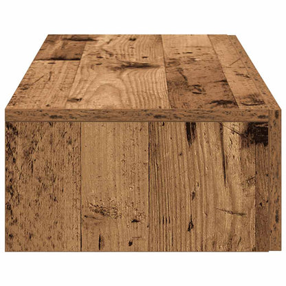 Vegghylle Gammelt Tre med skuffer 80x33x17 cm