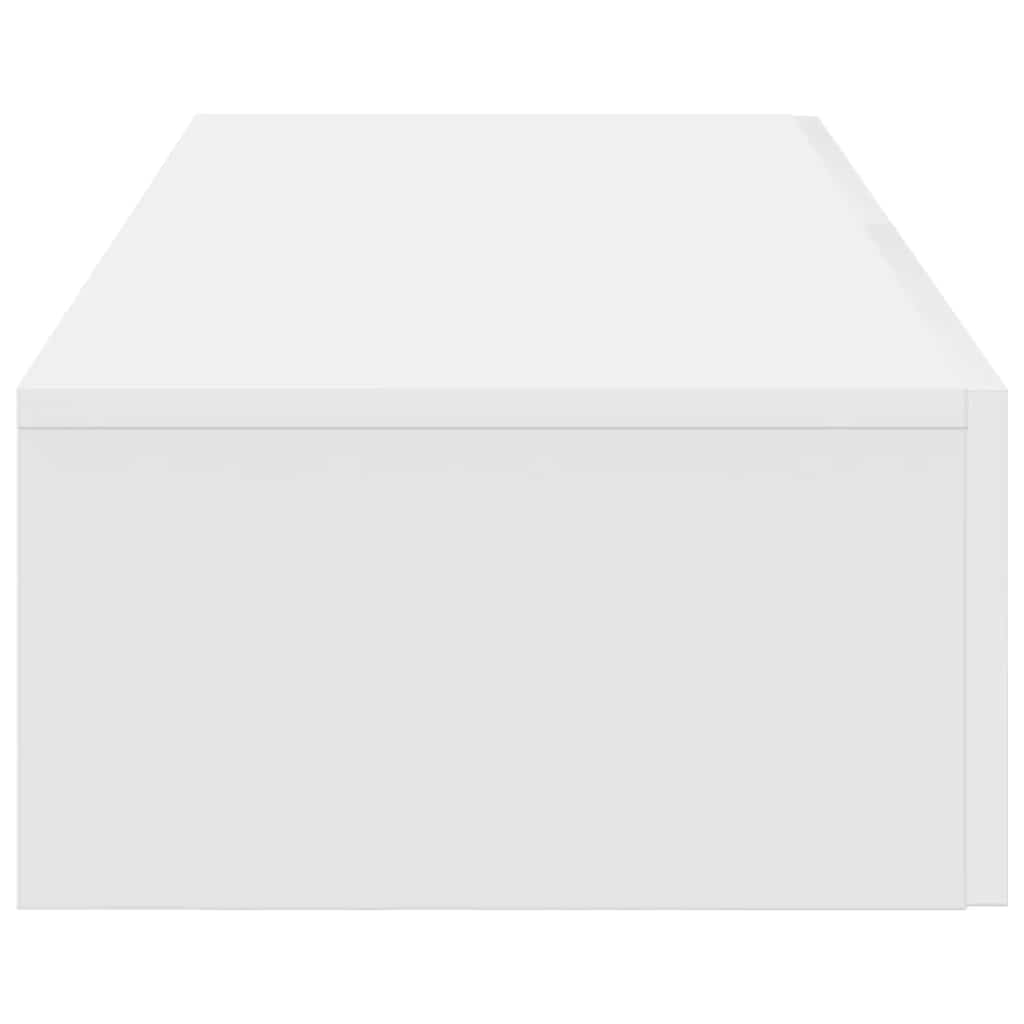 Vegghylle Hvit med skuffer 100x36x19 cm