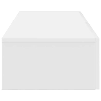 Vegghylle Hvit med skuffer 100x36x19 cm