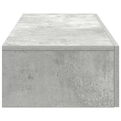 Vegghylle Betonggrå med skuffer 100x36x19 cm