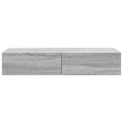 Vegghylle Sonoma Grå med skuffer 100x36x19 cm