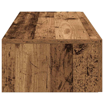 Vegghylle Gammelt Tre med skuffer 100x36x19 cm