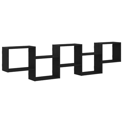 Vegghylle Svart Kubeformet 5 rom