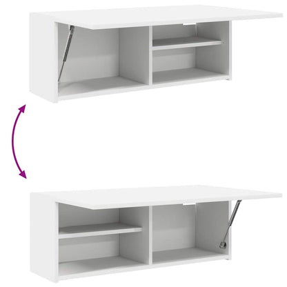 Baderomsskap Hvit 80x25x30 cm