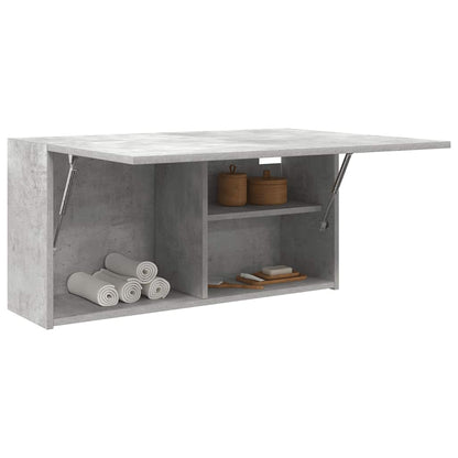 Baderomsskap Betonggrå 80x25x40 cm