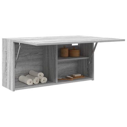 Baderomsskap Sonoma Grå 80x25x40 cm