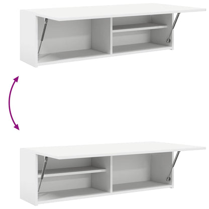 Baderomsskap Hvit 100x25x30 cm