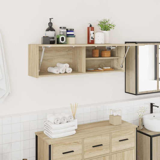 Baderomsskap Sonoma Eik 100x25x30 cm