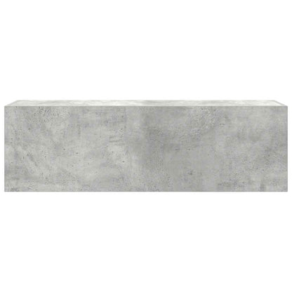 Baderomsskap Betonggrå 100x25x30 cm