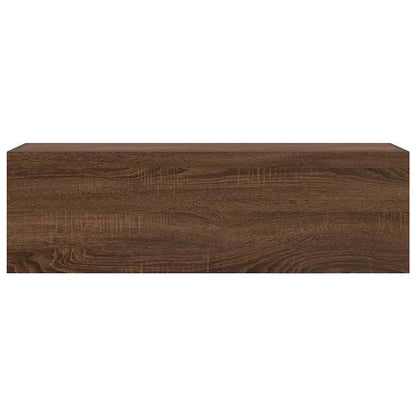 Baderomsskap Brun Eik 100x25x30 cm