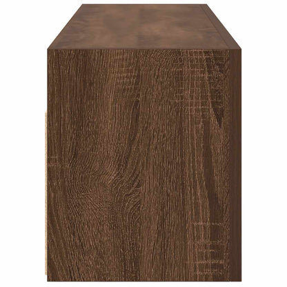 Baderomsskap Brun Eik 100x25x30 cm