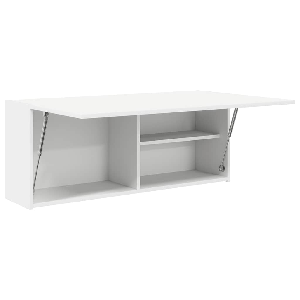Baderomsskap Hvit 100x25x40 cm