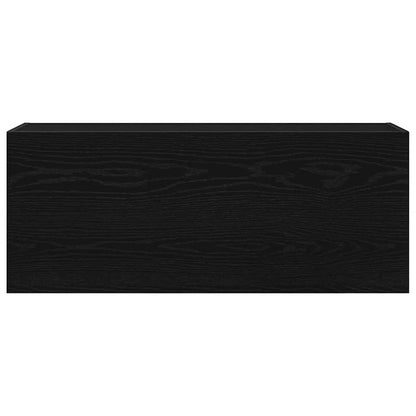 Baderomsskap Svart 100x25x40 cm