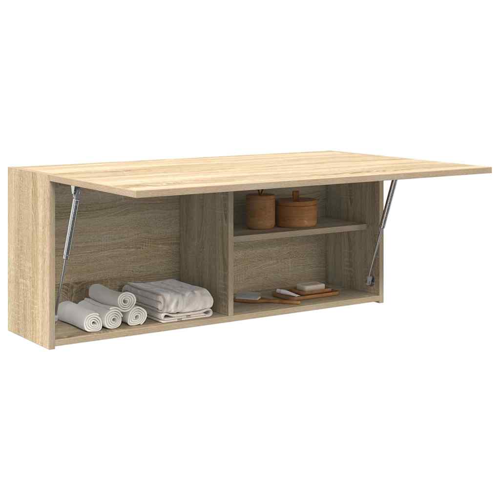 Baderomsskap Sonoma Eik 100x25x40 cm