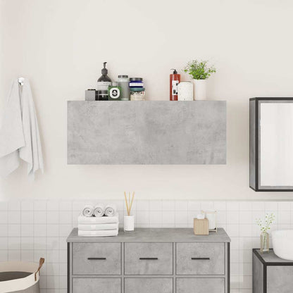 Baderomsskap Betonggrå 100x25x40 cm
