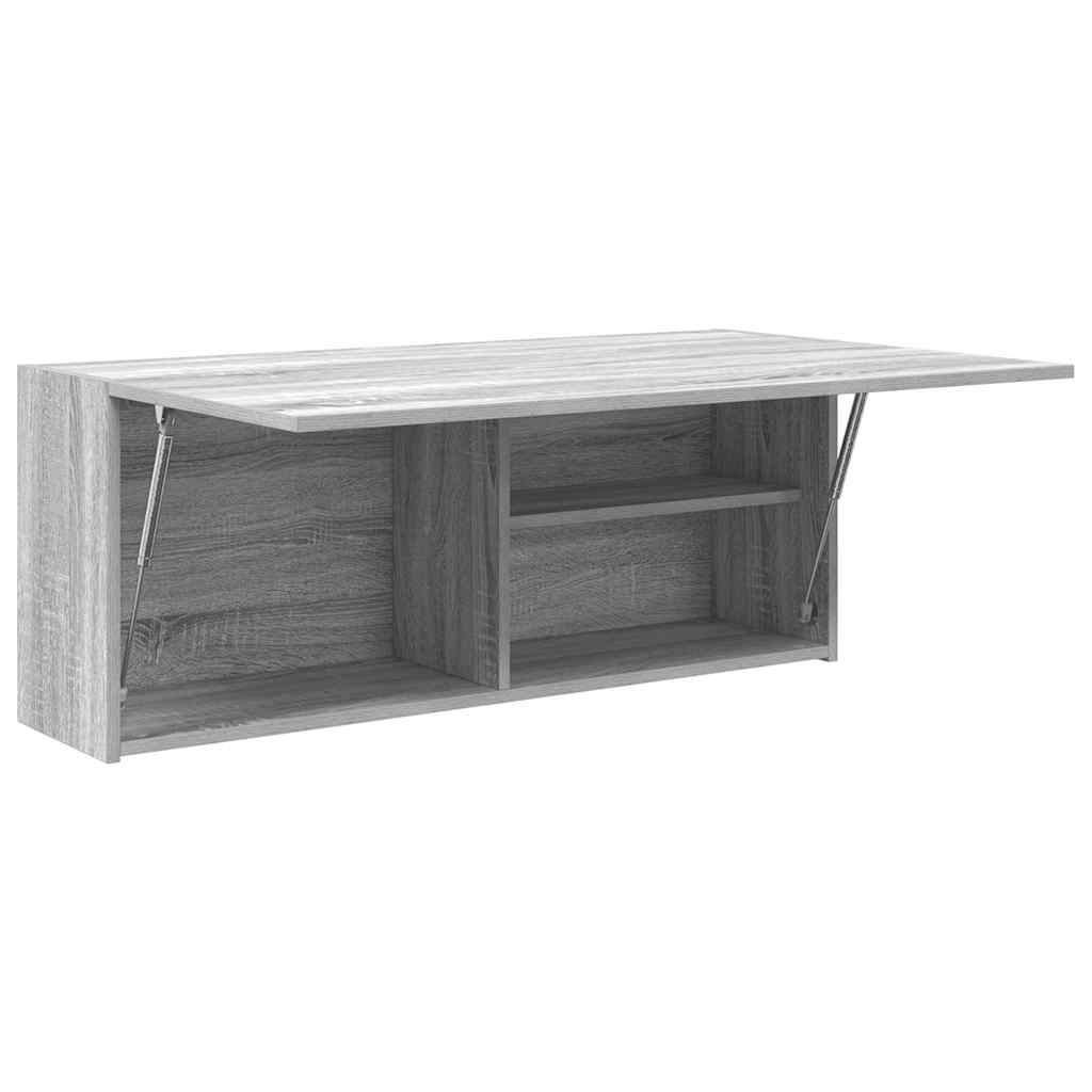 Baderomsskap Sonoma Grå 100x25x40 cm