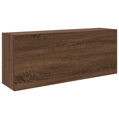 Baderomsskap Brun Eik 100x25x40 cm