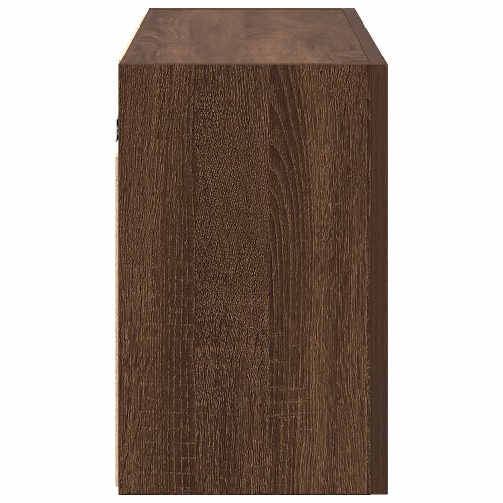 Baderomsskap Brun Eik 100x25x40 cm