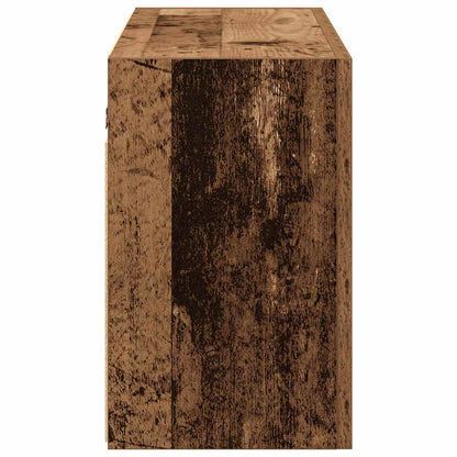 Baderomsskap Gammelt Tre 100x25x40 cm
