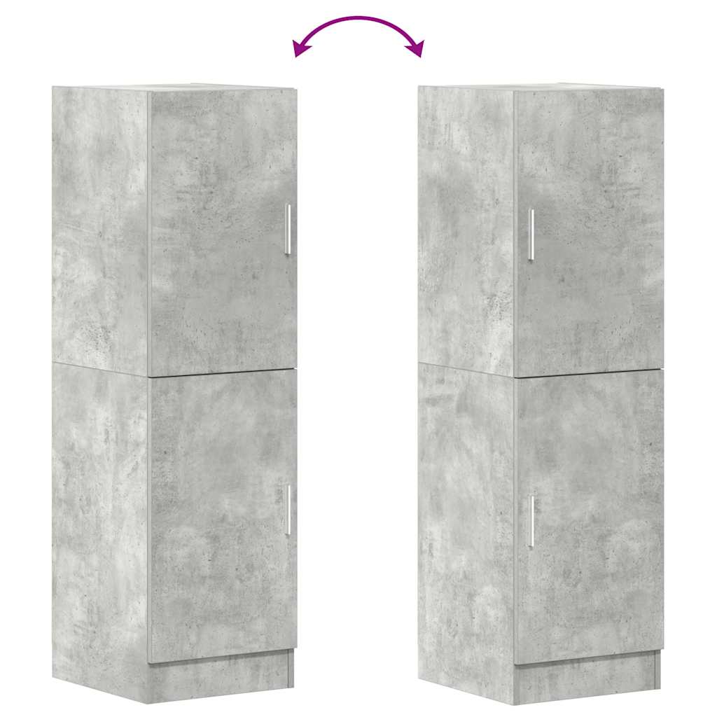 Skap Betonggrå 38x41,5x131,5 cm