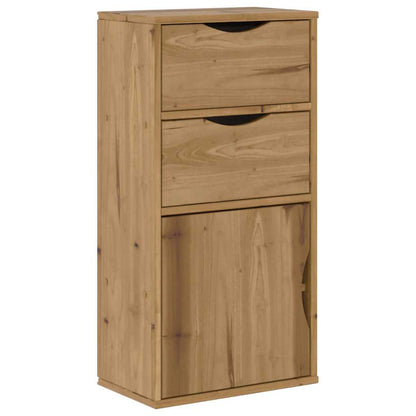 Skap Tre heltre furu med skuffer ODDA 40x24x79 cm