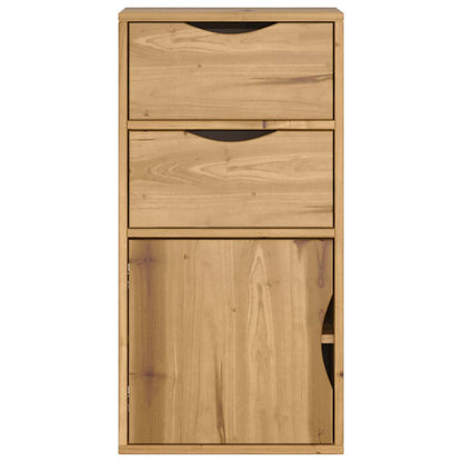 Skap Tre heltre furu med skuffer ODDA 40x24x79 cm