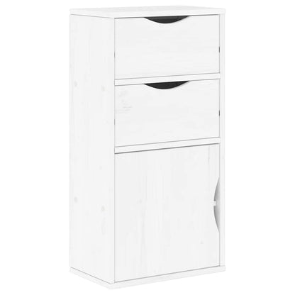 Skap Hvit med skuffer ODDA 40x24x79 cm heltre furu