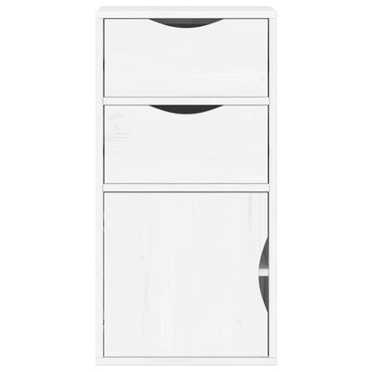 Skap Hvit med skuffer ODDA 40x24x79 cm heltre furu