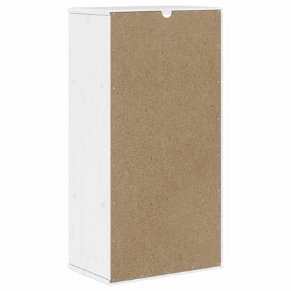 Skap Hvit med skuffer ODDA 40x24x79 cm heltre furu