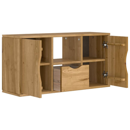 TV-Møbel Tre Tv-skap heltre furu med skuff ODDA 79x24x40 cm