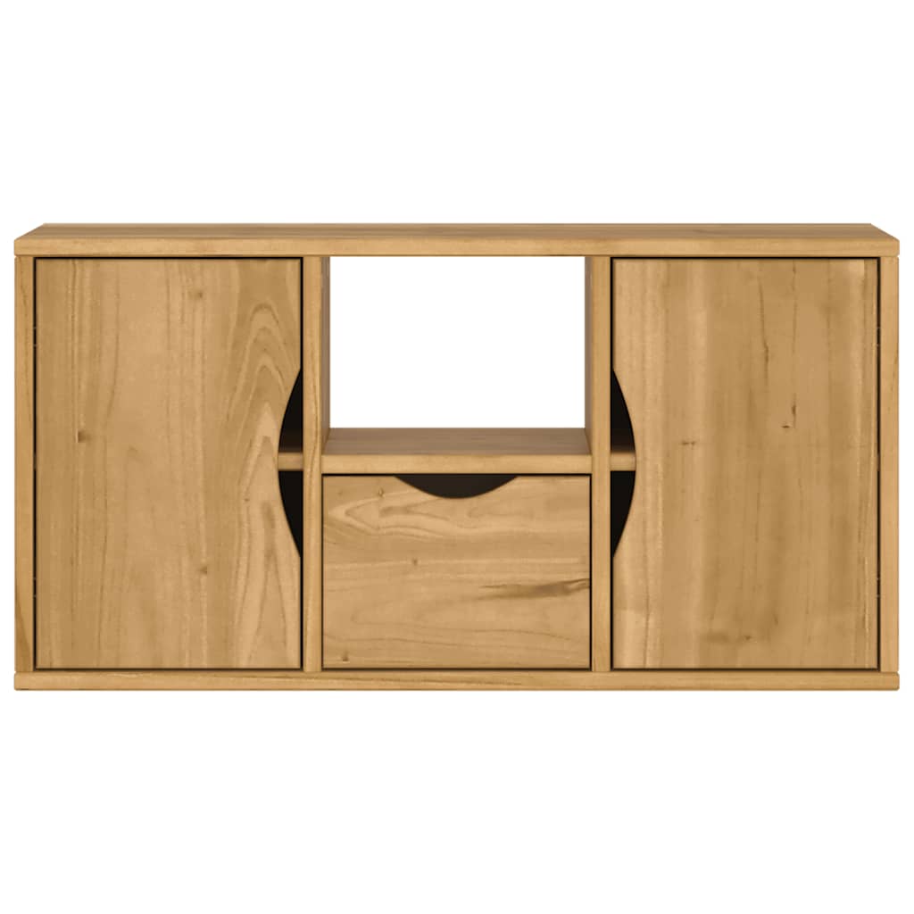 TV-Møbel Tre Tv-skap heltre furu med skuff ODDA 79x24x40 cm