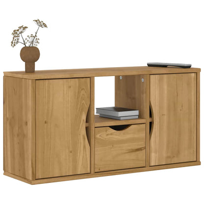 TV-Møbel Tre Tv-skap heltre furu med skuff ODDA 79x24x40 cm