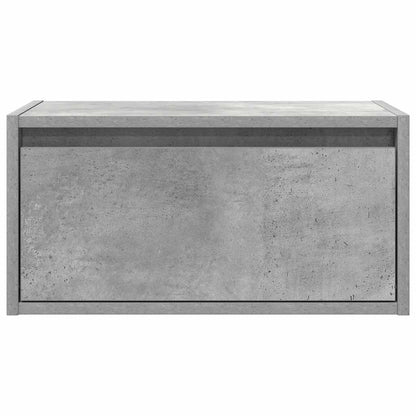Nattbord Sengbord Betonggrå med LED-lys