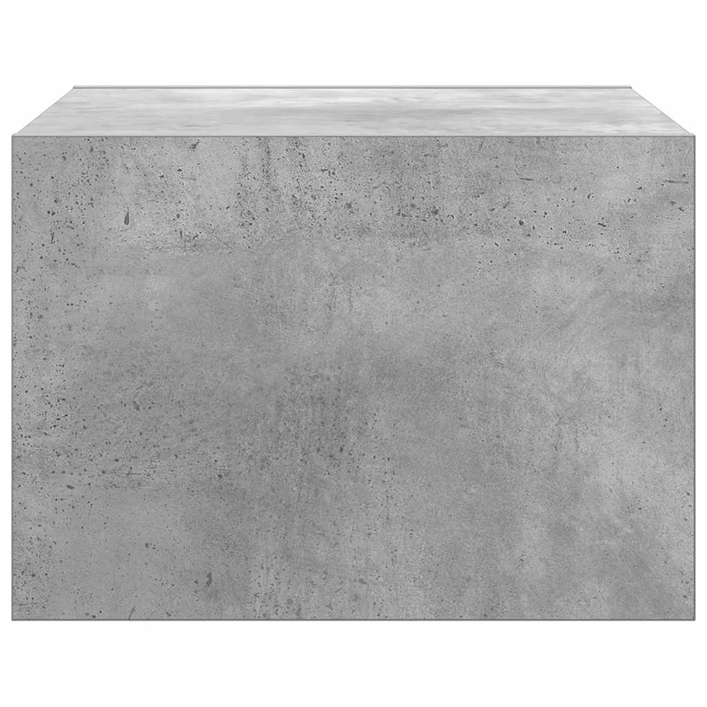 Nattbord Sengbord Betonggrå med LED-lys