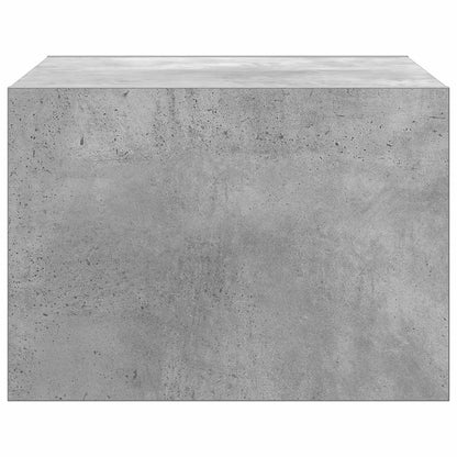 Nattbord Sengbord Betonggrå med LED-lys