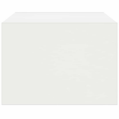 TV-Møbel Hvit Tv-benk med LED-lys 75x35,5x25 cm