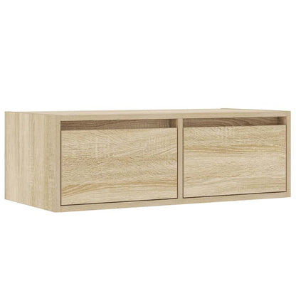 TV-Møbel Sonoma Eik Tv-benk med LED-lys 75x35,5x25 cm