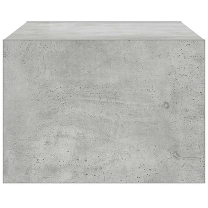 TV-Møbel Betonggrå Tv-benk med LED-lys 75x35,5x25 cm