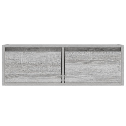 TV-Møbel Sonoma Grå TV-benk med LED-lys 75x35,5x25 cm