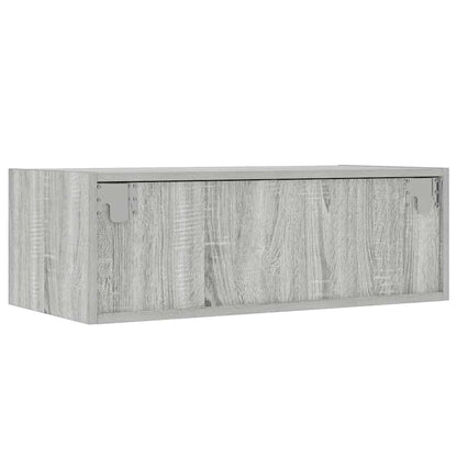 TV-Møbel Sonoma Grå TV-benk med LED-lys 75x35,5x25 cm