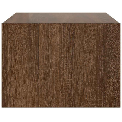 TV-Møbel Brun Eik TV-benk med LED-lys 75x35,5x25 cm
