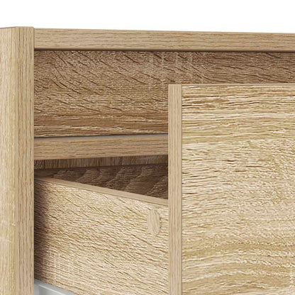 TV-Møbel Sonoma Eik TV-benk med LED-lys 100X35,5x25 cm