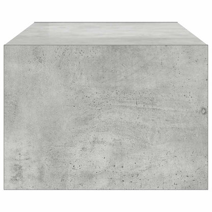 TV-Møbel Betonggrå TV-benk med LED-lys 100X35,5x25 cm